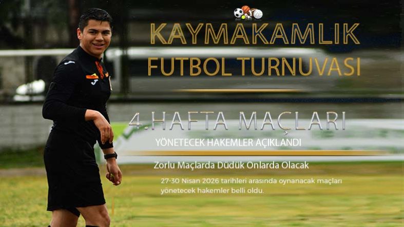 Futbol Turnuvasında 4. Hafta Hakemleri Açıklandı