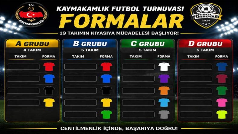 Kaymakamlık Turnuvasında Forma Detayı