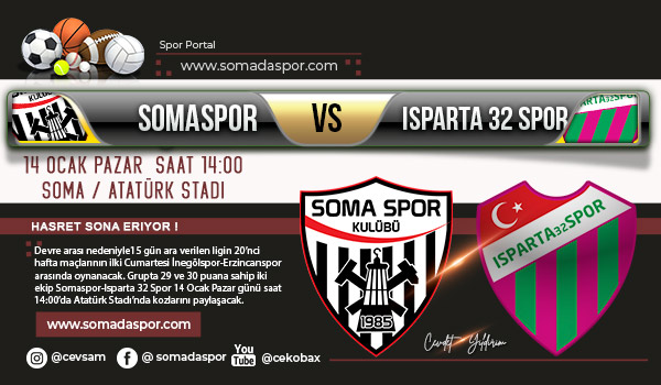 Hasret Somaspor-Isparta Maçıyla Son Buluyor