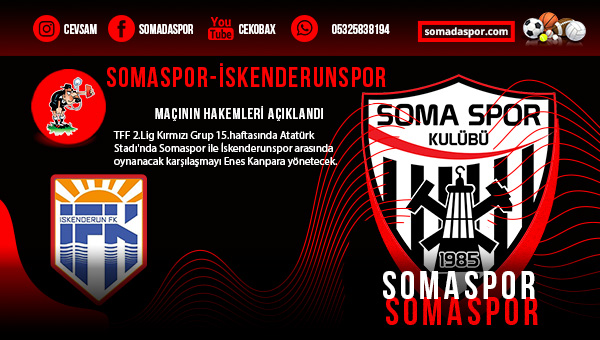 İskenderunspor Maçımızın Hakemleri Açıklandı