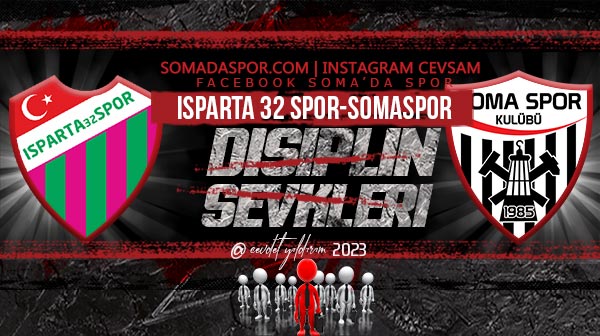 Isparta-Somaspor Maçınında Olduğu Disiplin Sevkleri