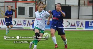 Kadınlar 1.Lig: Soma Zaferspor 1-3 Ünye Gücü