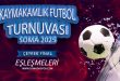Kaymakamlık Futbol Turnuvası Çeyrek Final Eşleşmeler