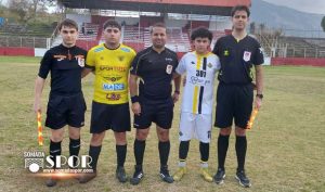 Ramazan Güçlü, İsmail Uçar ve Eren İçmez hakem üçlüsü