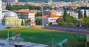 Soma Atatürk Stadı Yeni Sezona Hazır Hale Getiriliyor