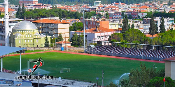 Soma Atatürk Stadı Yeni Sezona Hazır Hale Getiriliyor