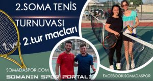 Soma Kaymakamlık Tenis Turnuvasında Heyecan Devam Ediyor.