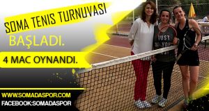 Soma Tenis Turnuvası Başladı.