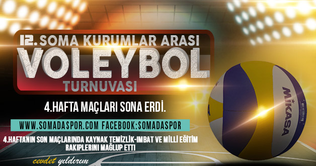 Voleybolda 4.Haftanın Son Maçları Oynandı.