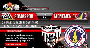 Somaspor-Menemen FK Maçı Hakemleri Açıklandı
