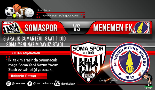 Somaspor-Menemen FK Maçı Hakemleri Açıklandı