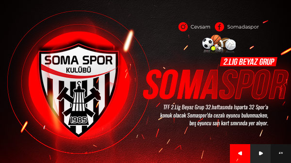 Somaspor’da 5 Futbolcu Sarı Kart Sınırında