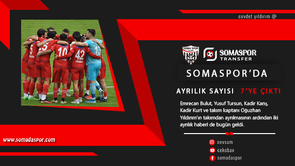 Somaspor’dan Ayrılanların Sayısı 7’ye Çıktı