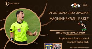 Tarsus-Somaspor Maçını Eskişehir’li Hakem Yönetecek