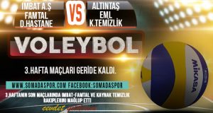 Voleybol’da 3.Hafta Geride Kaldı.