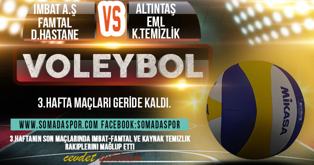 Voleybol’da 3.Hafta Geride Kaldı.