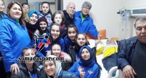 Zaferspor Bayan Futbol Takımı, Levent Analı’yı Ziyaret Etti.
